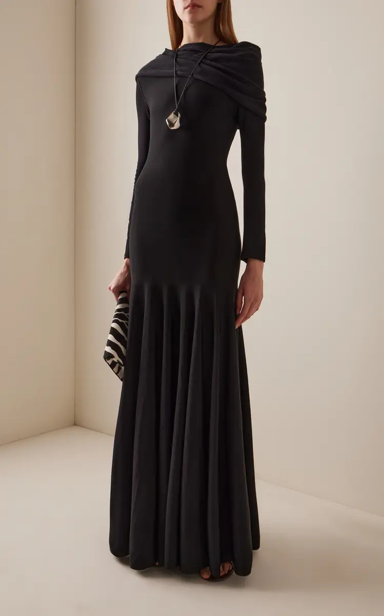 Khaite Genesis Draped Maxi Dress | Thumbnail 2 Khaite Genesis Draped Maxi Dress | Thumbnail 2