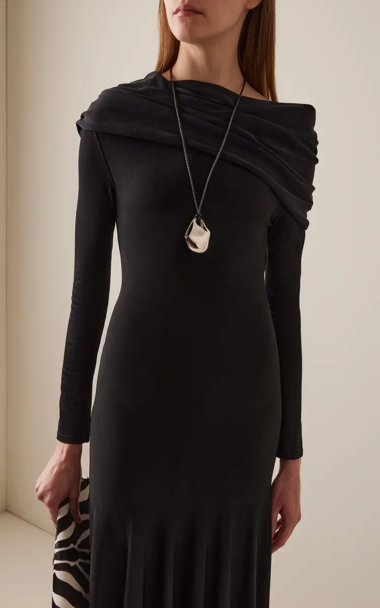 Khaite Genesis Draped Maxi Dress | Thumbnail 3 Khaite Genesis Draped Maxi Dress | Thumbnail 3
