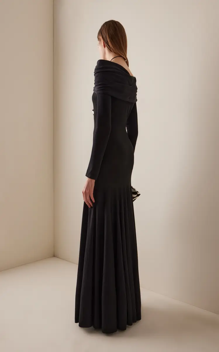 Khaite Genesis Draped Maxi Dress | Thumbnail 4 Khaite Genesis Draped Maxi Dress | Thumbnail 4