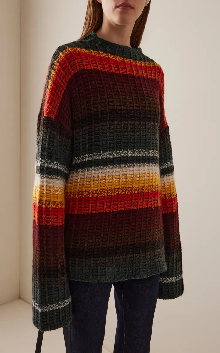 Khaite Yanis Striped Cashmere Sweater | Thumbnail 2 Khaite Yanis Striped Cashmere Sweater | Thumbnail 2