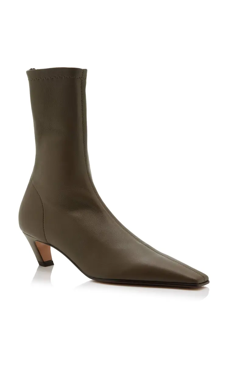Khaite Arizona Leather Ankle Boots | Thumbnail 4 Khaite Arizona Leather Ankle Boots | Thumbnail 4