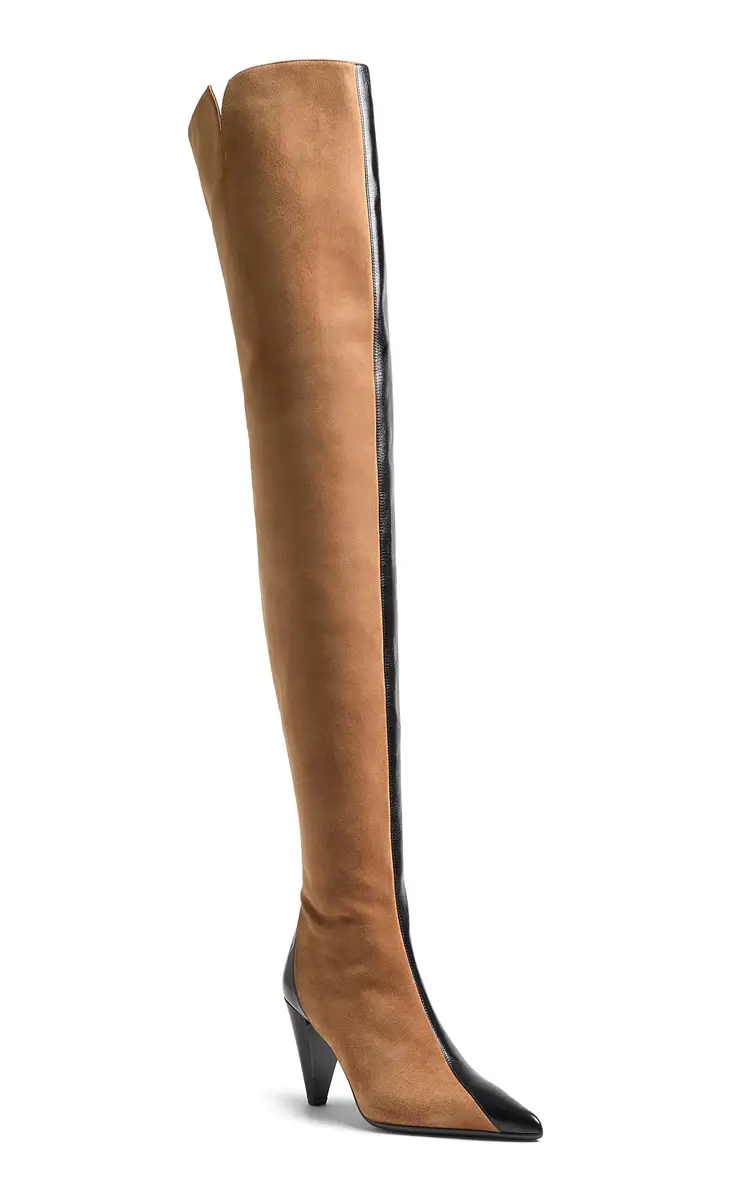 Khaite Harvey Suede Over-The-Knee Boot | Thumbnail 3 Khaite Harvey Suede Over-The-Knee Boot | Thumbnail 3