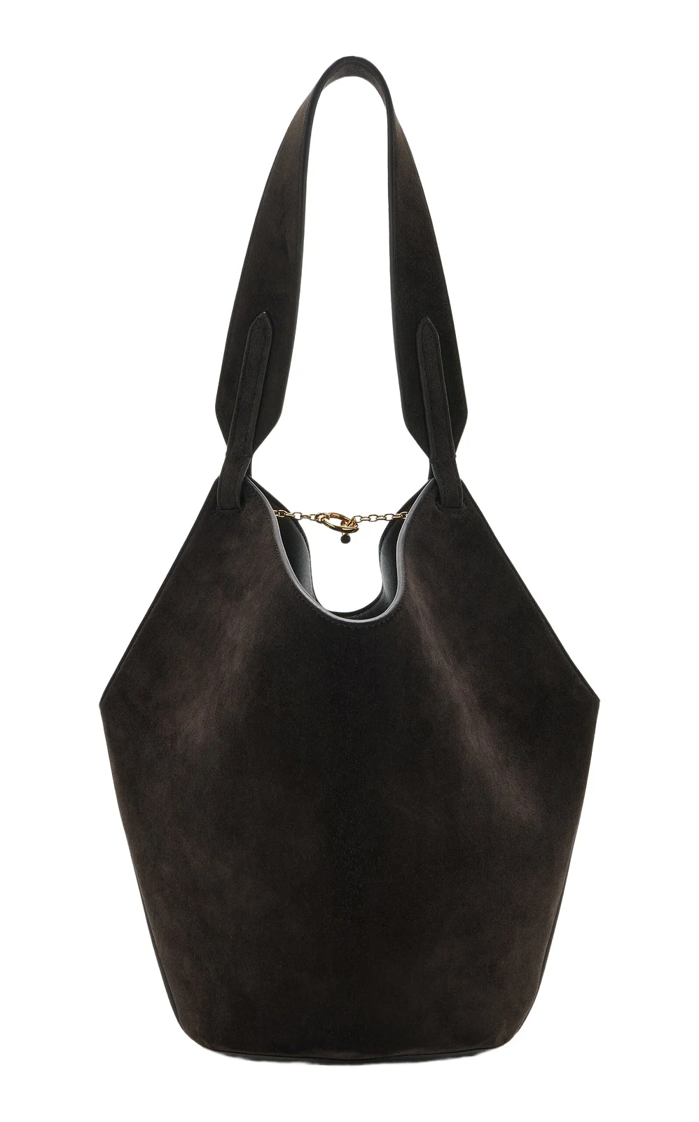 Lotus Mini Suede Tote Bag