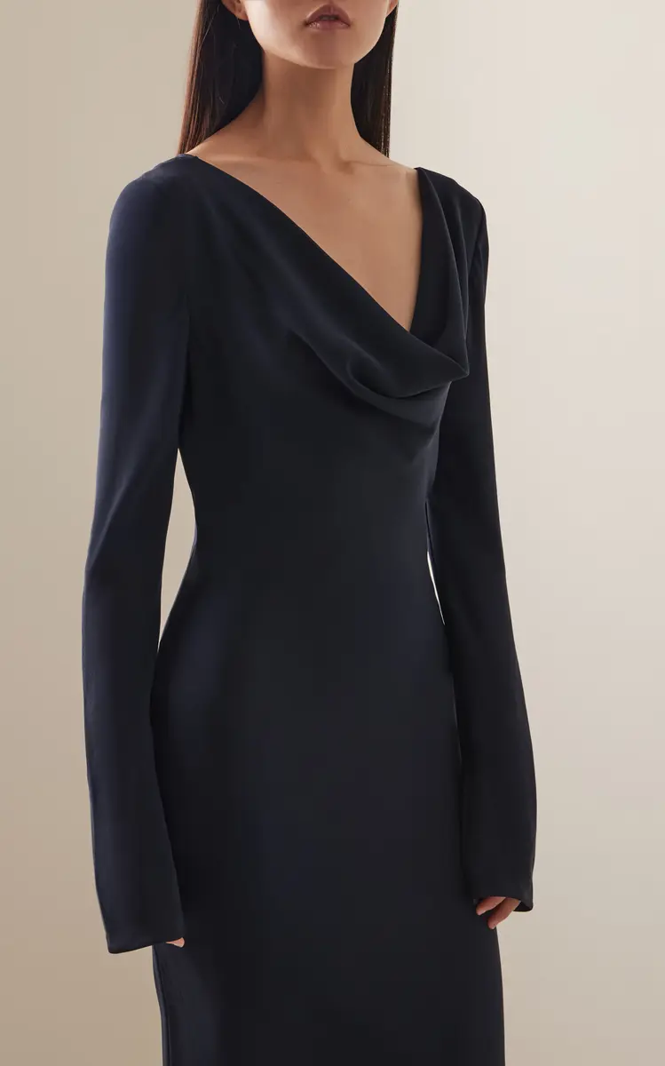 The Row Altan Draped Silk Gown | Thumbnail 3