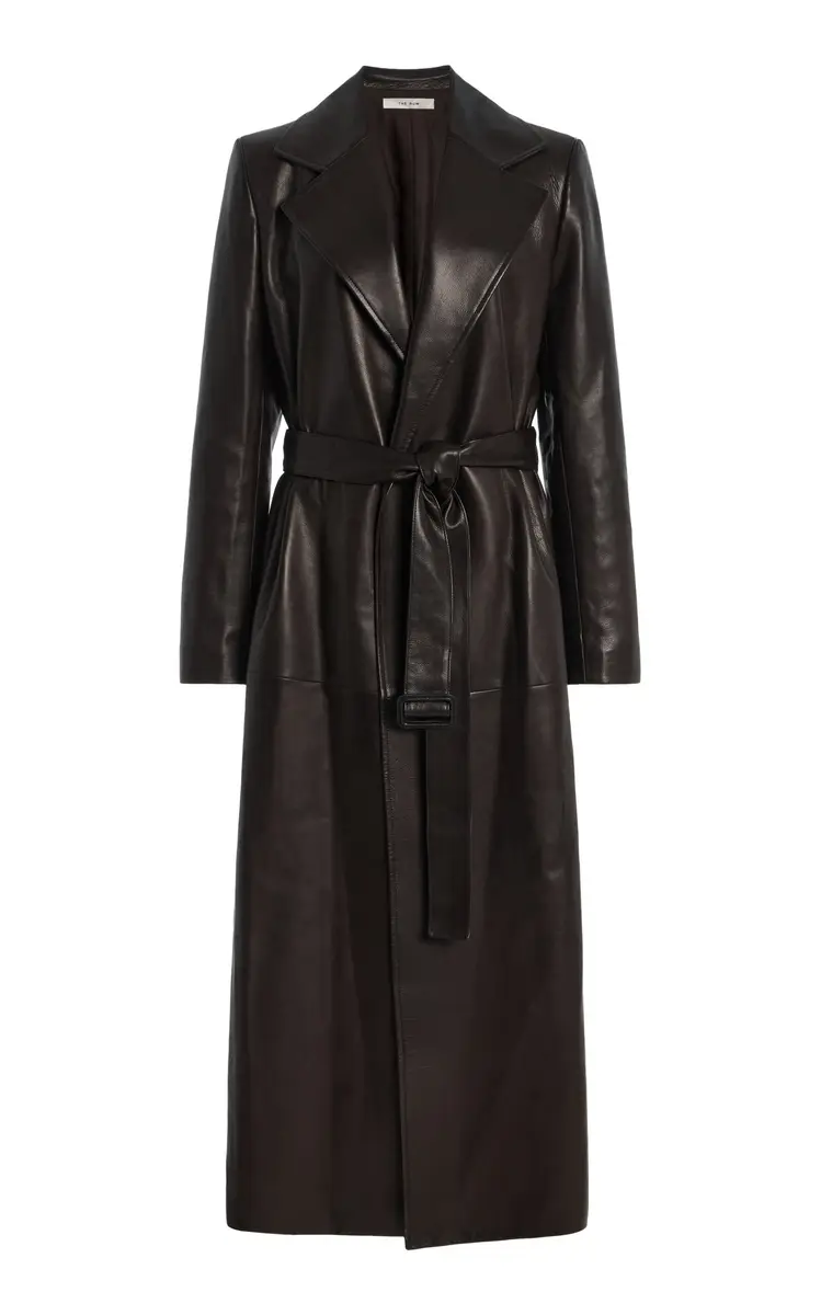 The Row Raisa Leather Coat | Image 1 The Row Raisa Leather Coat | Image 1