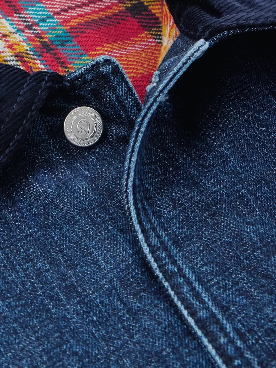 Drake's Corduroy-Trimmed Denim Jacket - Men | Thumbnail 5 Drake's Corduroy-Trimmed Denim Jacket - Men | Thumbnail 5