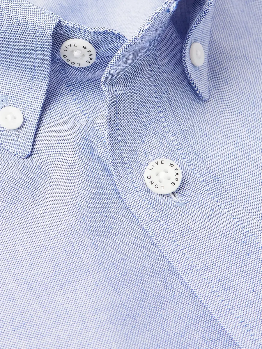 WTAPS Button Down-Collar Logo-Appliquéd COOLMAX® Shirt - Men | Thumbnail 4