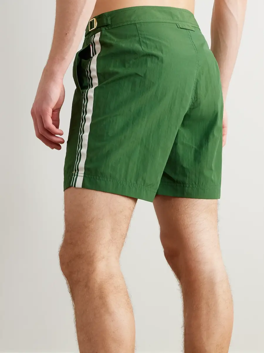 Orlebar Brown Bulldog Straight-Leg Mid-Length Striped Recycled Swim Shorts - Men | Thumbnail 3 Orlebar Brown Bulldog Straight-Leg Mid-Length Striped Recycled Swim Shorts - Men | Thumbnail 3