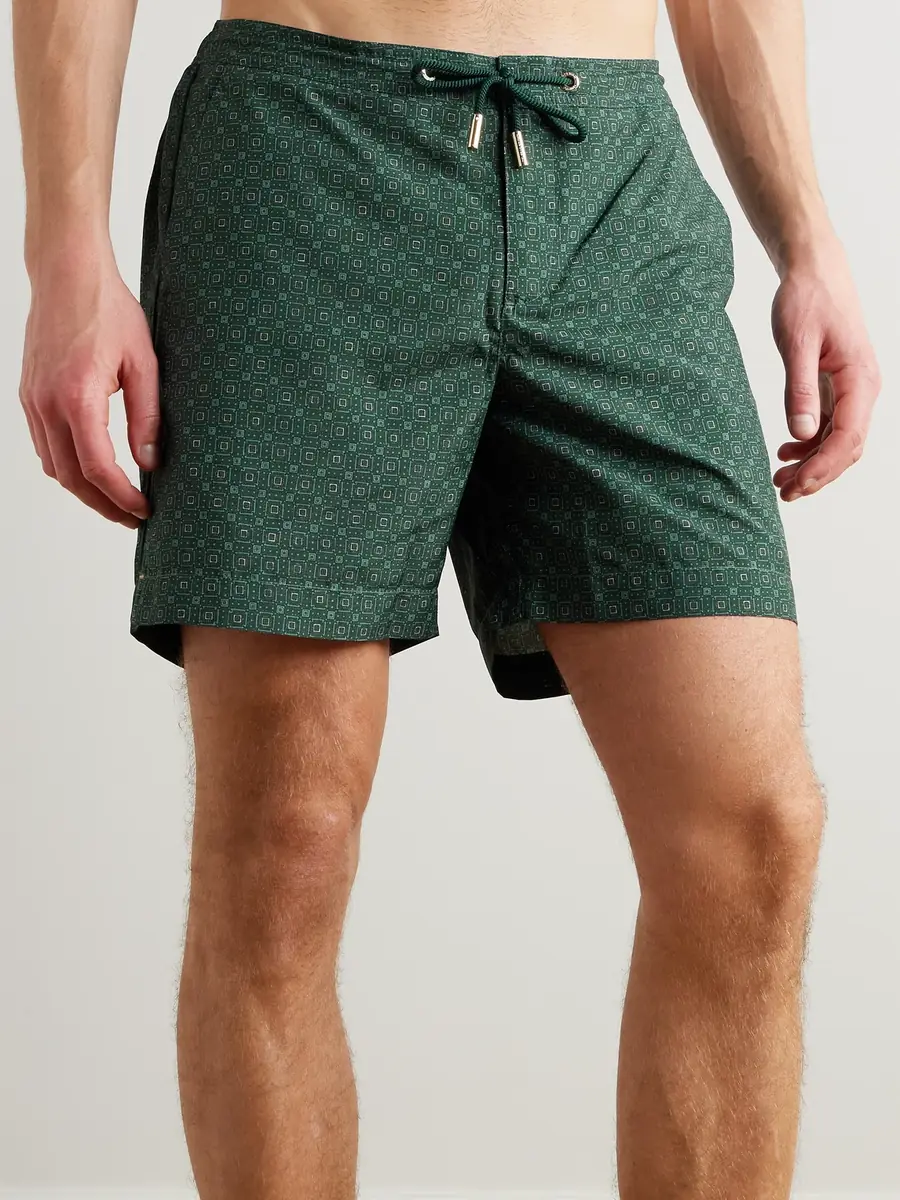 Orlebar Brown Bulldog Solstice Straight-Leg Mid-Length Printed Recycled Swim Shorts - Men | Thumbnail 2 Orlebar Brown Bulldog Solstice Straight-Leg Mid-Length Printed Recycled Swim Shorts - Men | Thumbnail 2