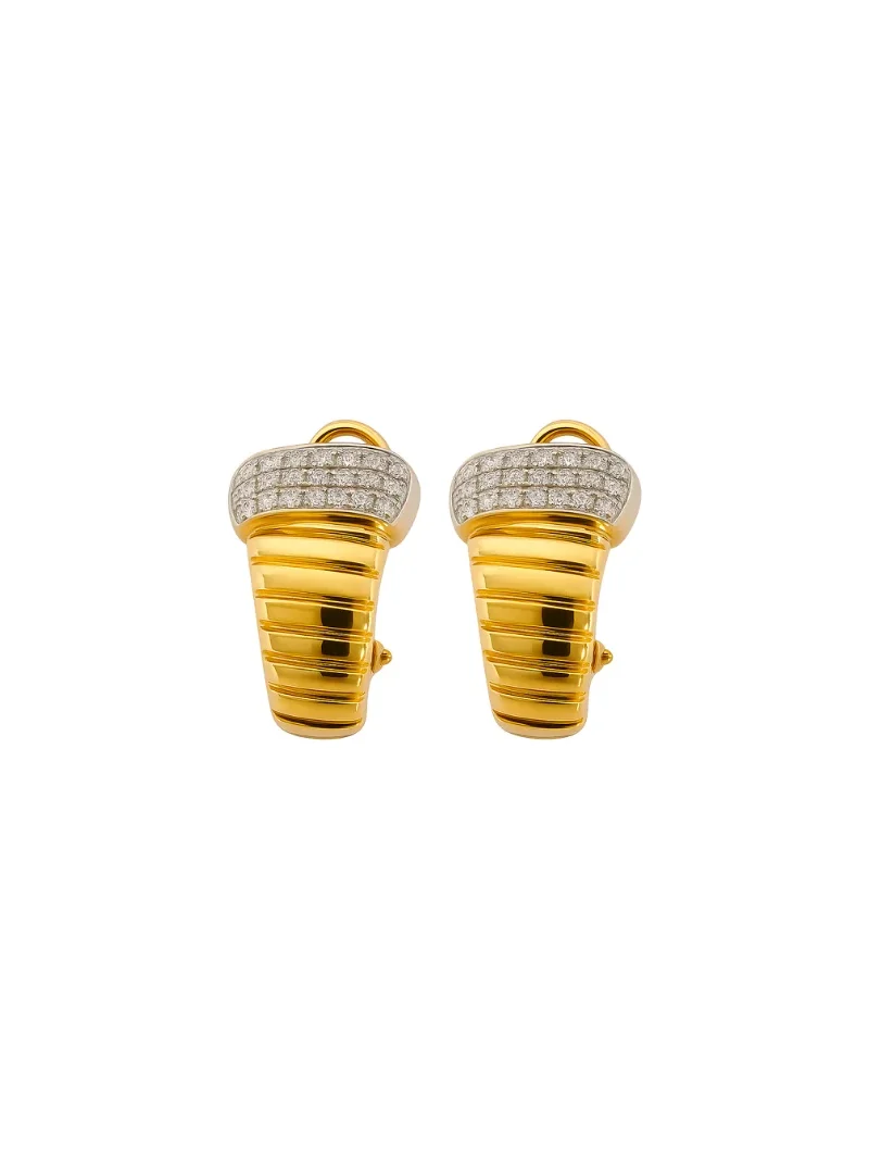 0.53ct Diamond 18K Gold Italy Stud Earrings 0.53ct Diamond 18K Gold Italy Stud Earrings