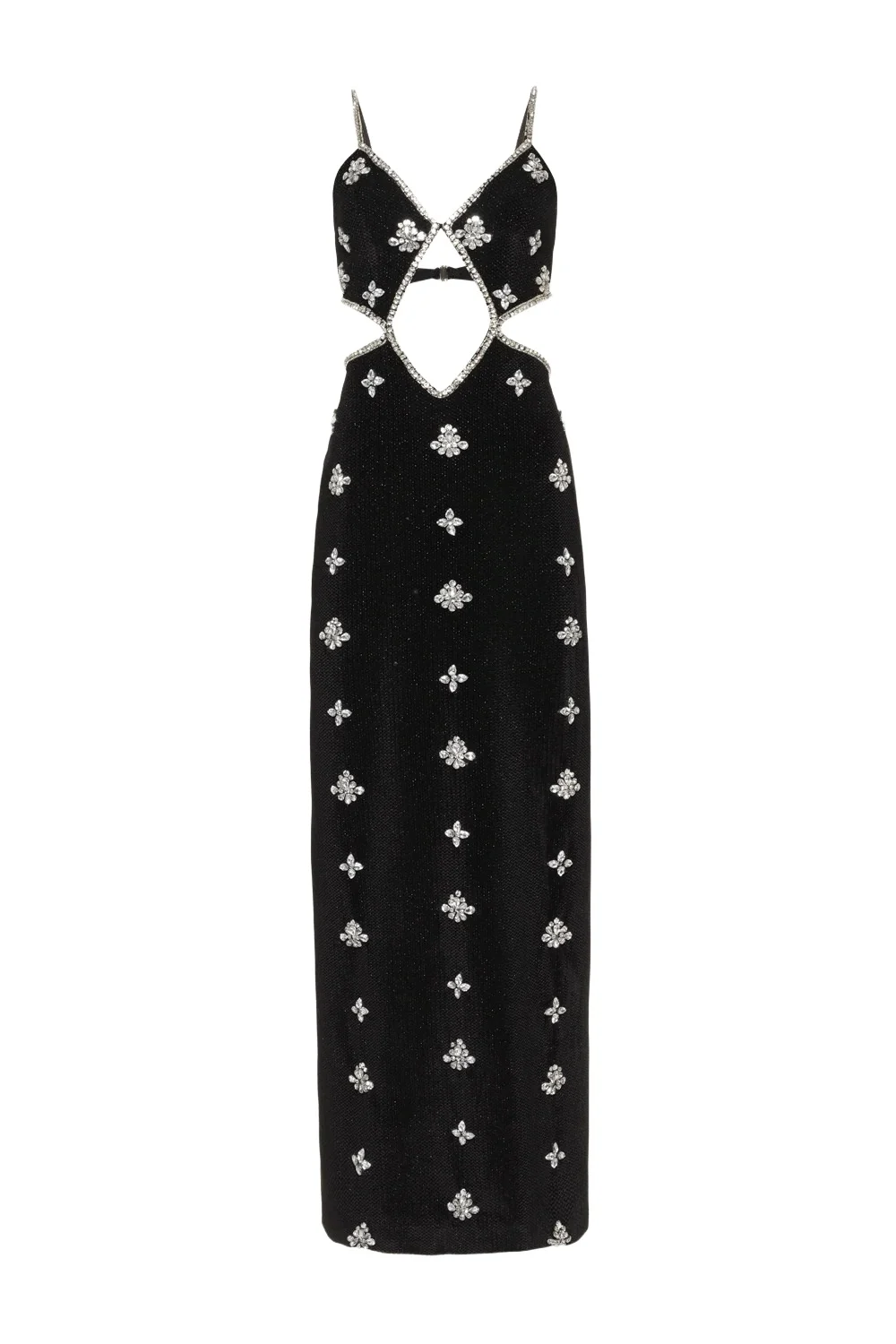 VELVET DEEP MAXI DRESS