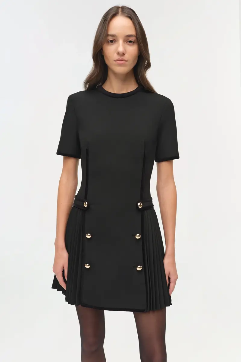 Simkhai Doria Velvet Trimmed Mini Dress | Thumbnail 3 Simkhai Doria Velvet Trimmed Mini Dress | Thumbnail 3