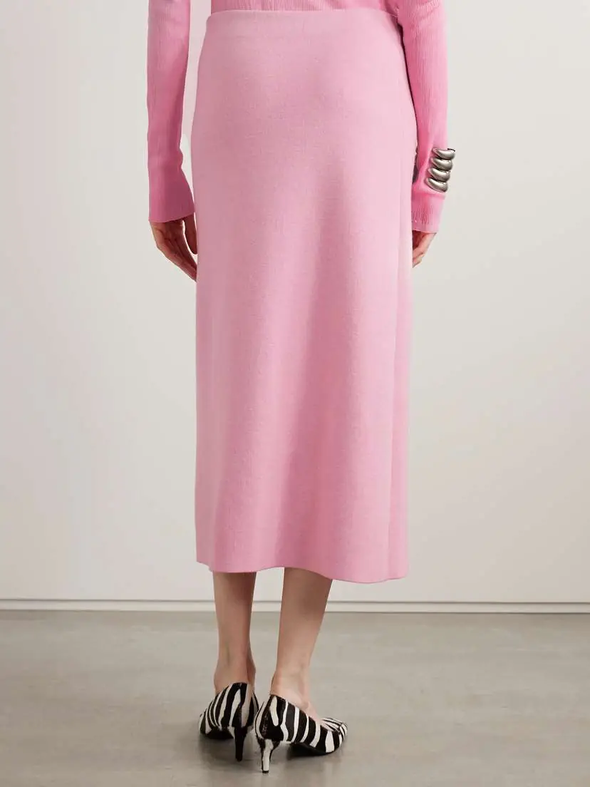 Khaite Patri Wool Midi Skirt | Thumbnail 4