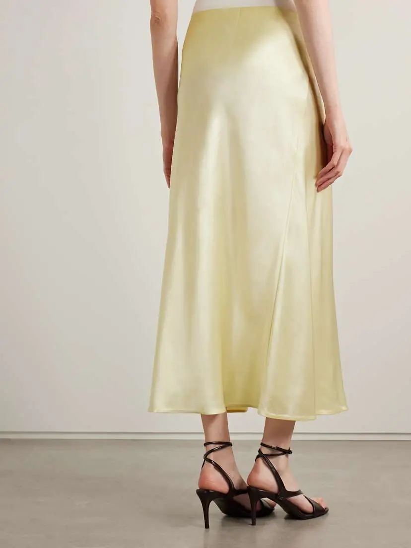 Khaite Demi Satin Midi Skirt | Thumbnail 4 Khaite Demi Satin Midi Skirt | Thumbnail 4