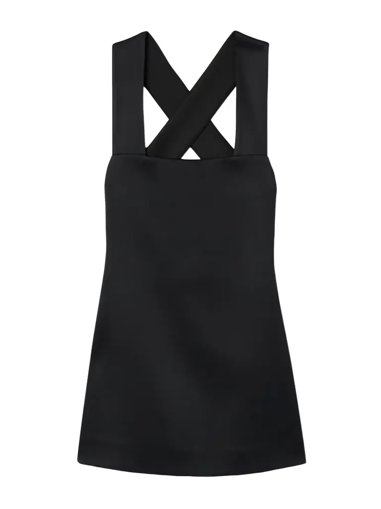Mella Satin-crepe Mini Dress