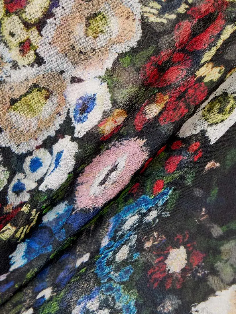 Khaite Tilly Floral-print Silk-chiffon Shorts | Thumbnail 5