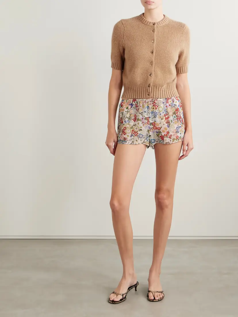 Khaite Nora Cropped Cashmere-blend Cardigan | Thumbnail 2