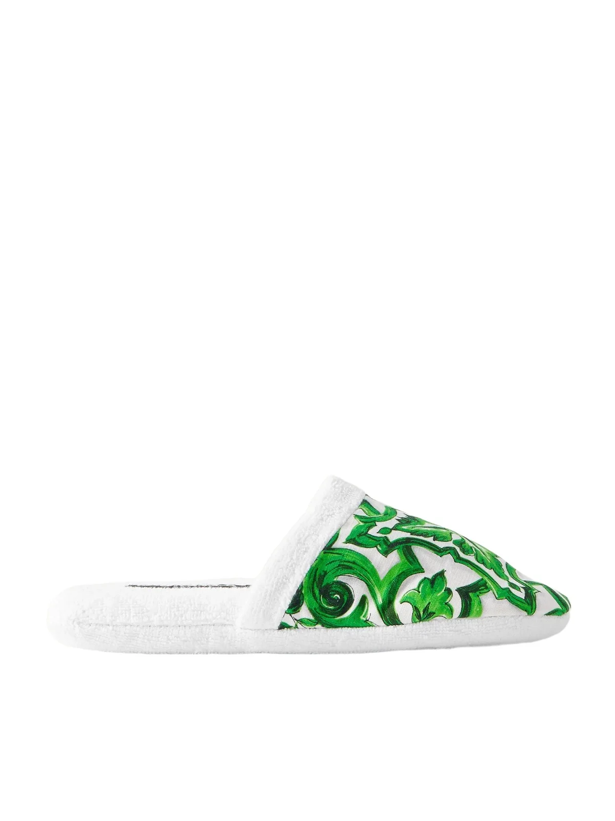 Dolce & Gabbana Printed Cotton Slippers