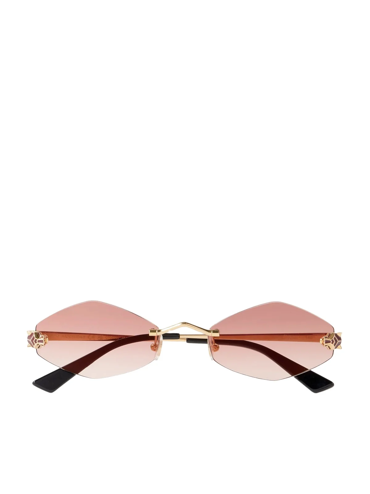 Panthère Hexagon-frame Gold-tone Sunglasses Panthère Hexagon-frame Gold-tone Sunglasses