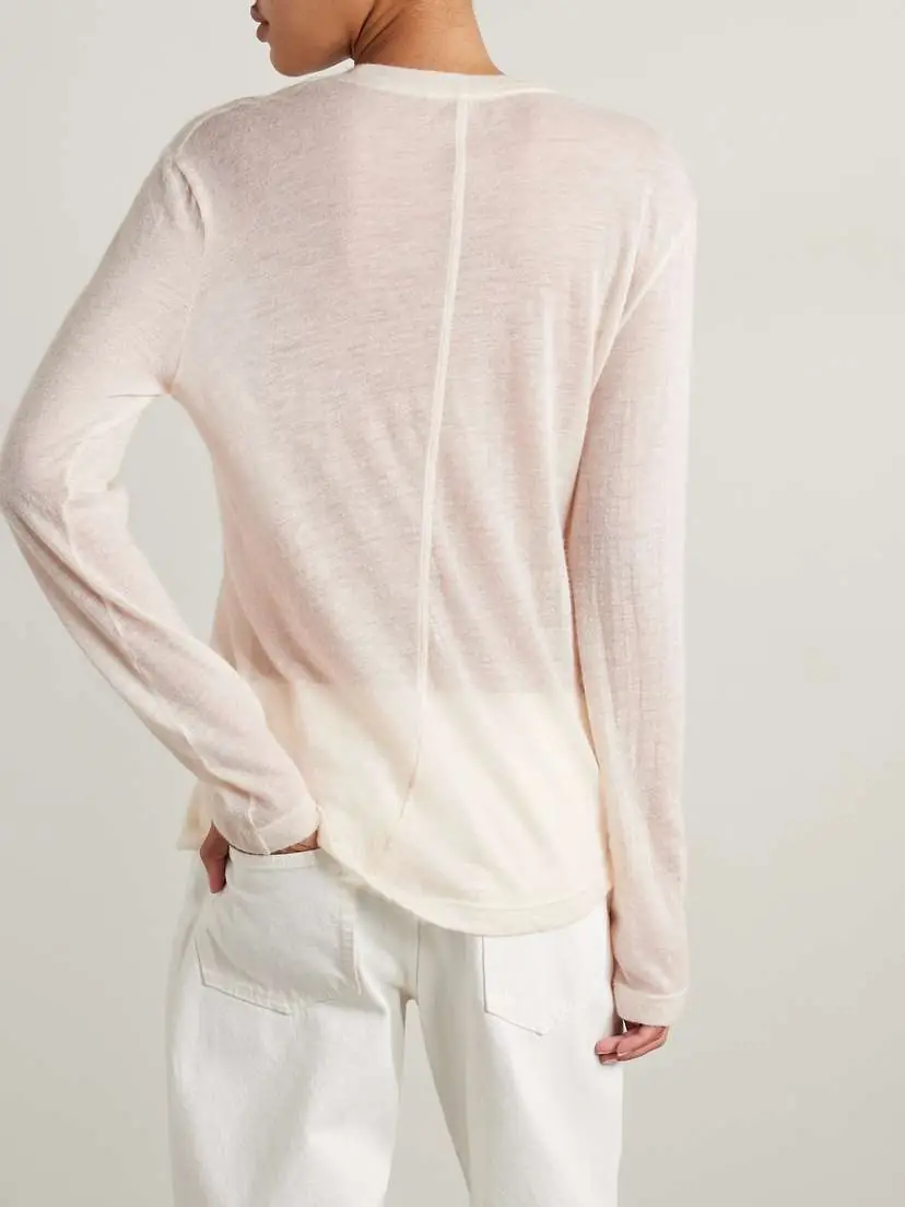 The Row Amia Cashmere Sweater | Thumbnail 4