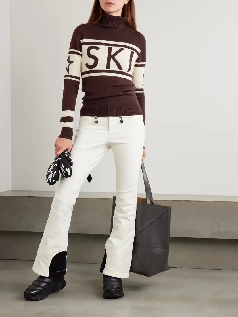 Perfect Moment Schild Intarsia Merino Wool Turtleneck Sweater | Thumbnail 2
