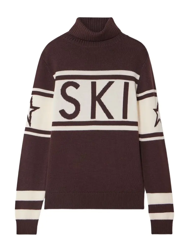 Perfect Moment Schild Intarsia Merino Wool Turtleneck Sweater | Image 1 Perfect Moment Schild Intarsia Merino Wool Turtleneck Sweater | Image 1