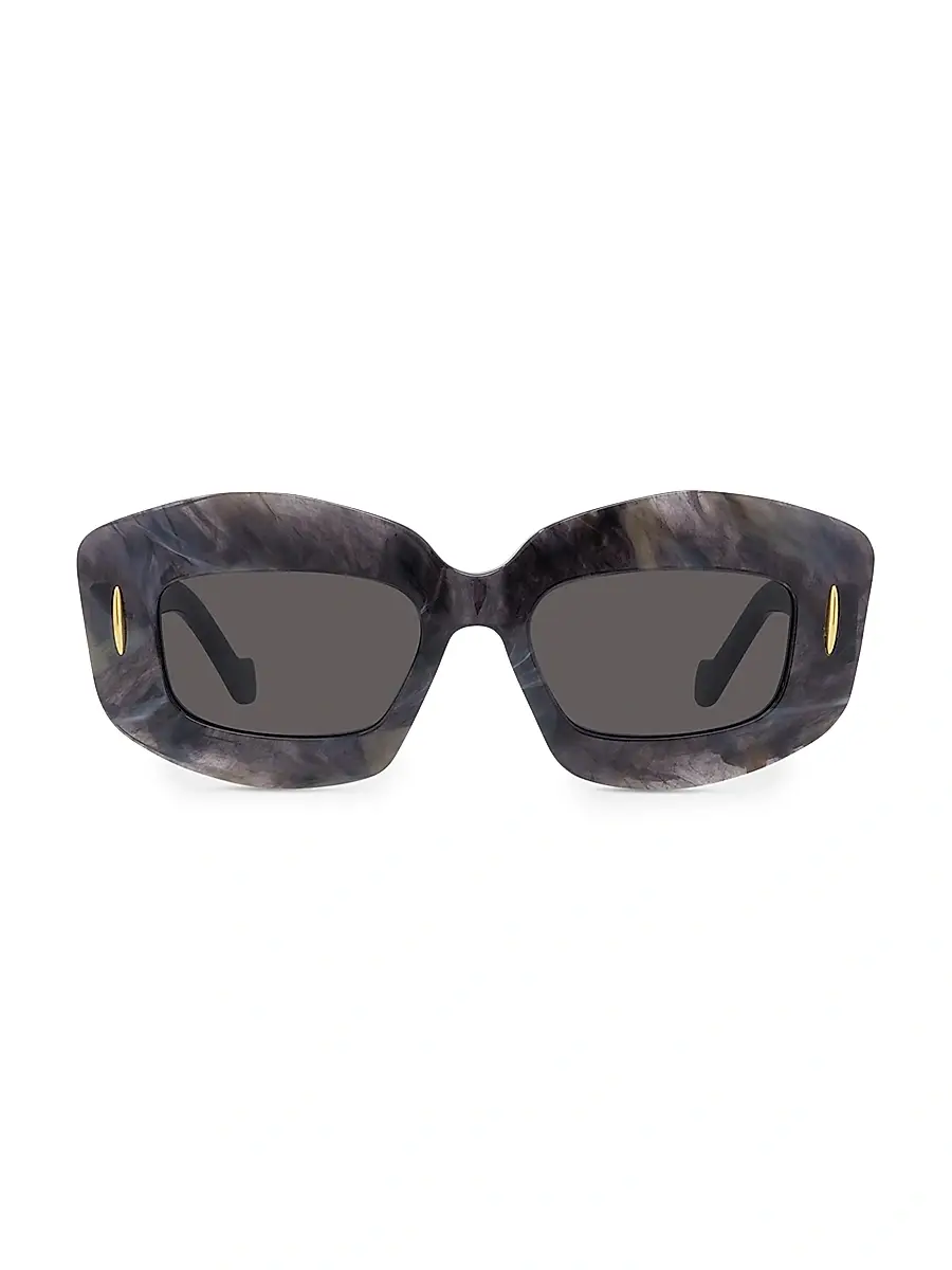 Loewe Women's 49MM Rectangular Sunglasses - Black | Thumbnail 2