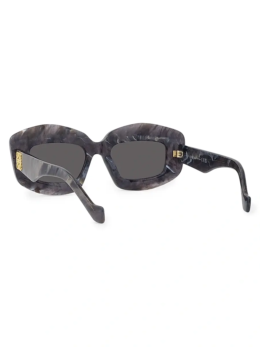 Loewe Women's 49MM Rectangular Sunglasses - Black | Thumbnail 4