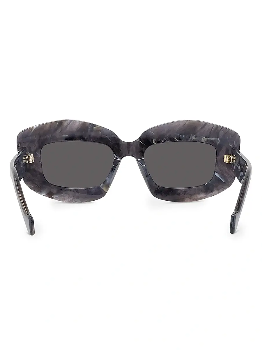 Loewe Women's 49MM Rectangular Sunglasses - Black | Thumbnail 5