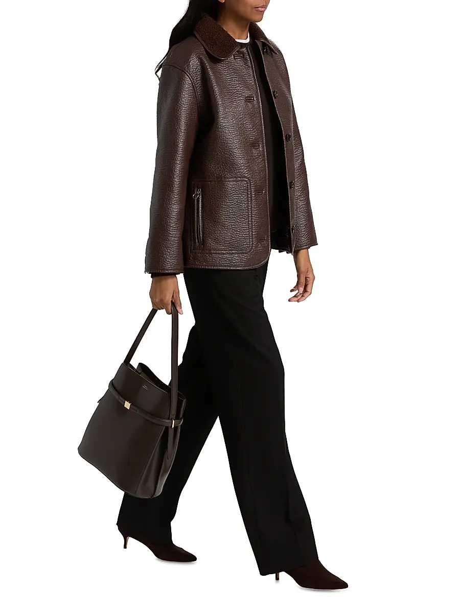 RAILS Women's Luis Faux-Leather & -Shearling Jacket - Walnut | Thumbnail 2 RAILS Women's Luis Faux-Leather & -Shearling Jacket - Walnut | Thumbnail 2