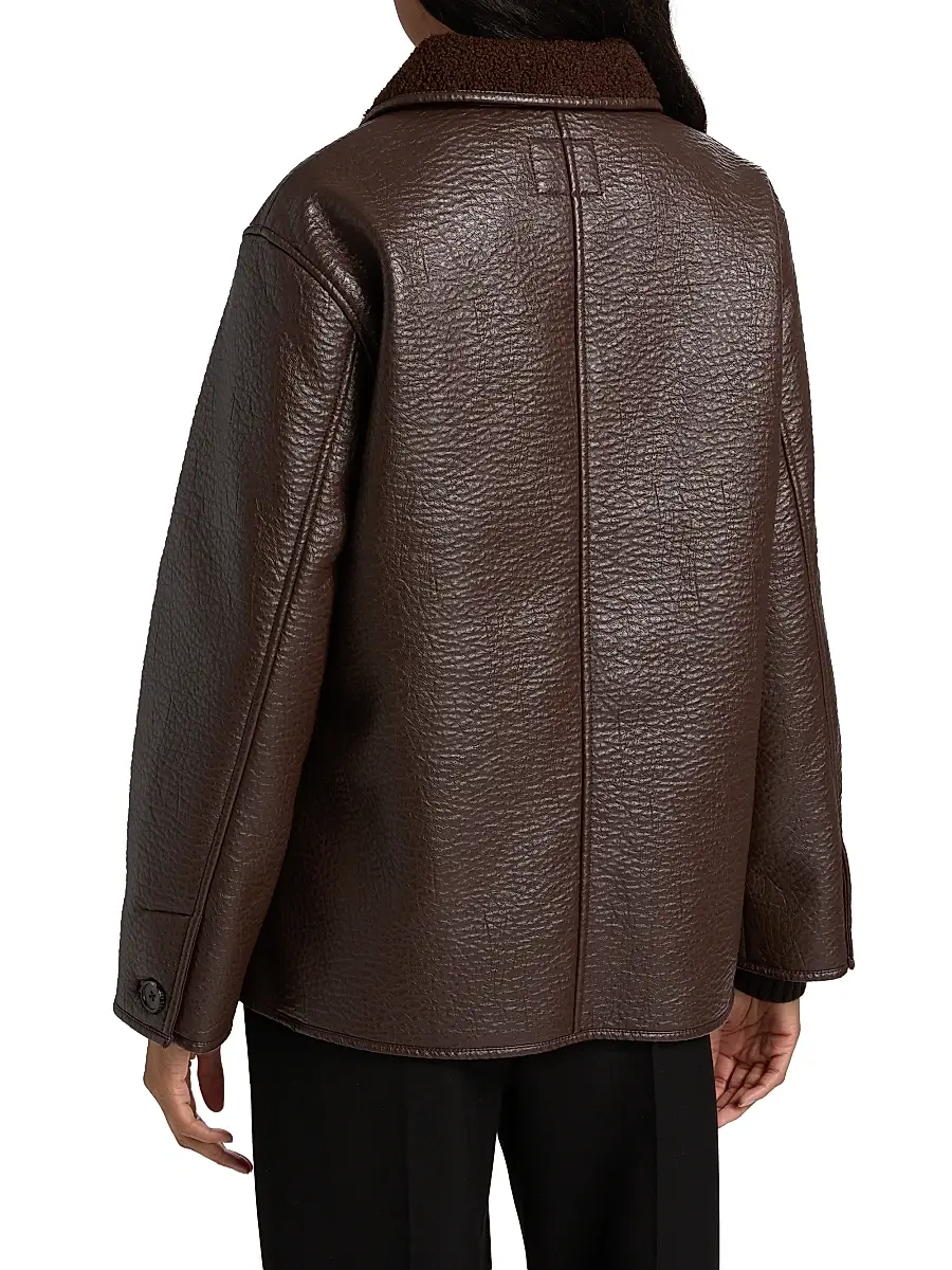 RAILS Women's Luis Faux-Leather & -Shearling Jacket - Walnut | Thumbnail 5 RAILS Women's Luis Faux-Leather & -Shearling Jacket - Walnut | Thumbnail 5