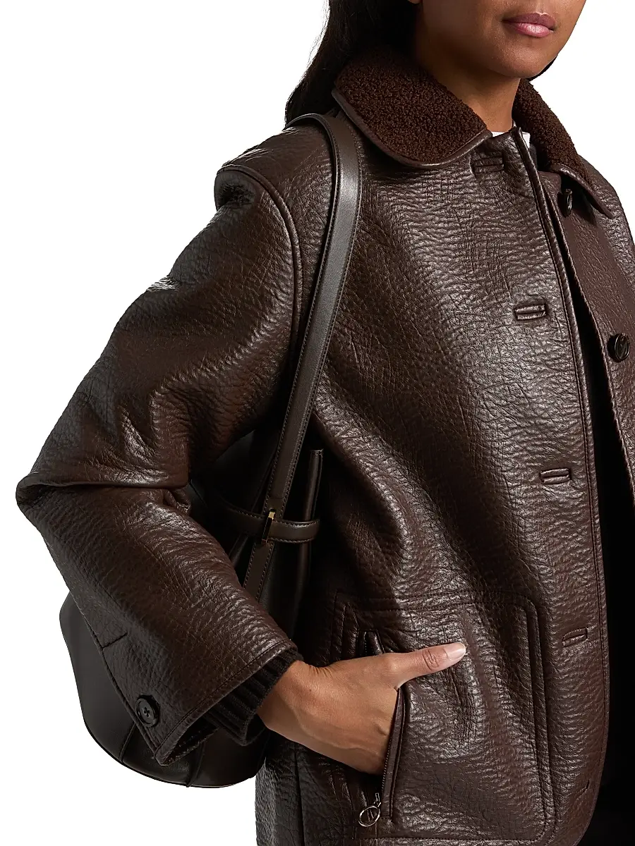 RAILS Women's Luis Faux-Leather & -Shearling Jacket - Walnut | Thumbnail 6 RAILS Women's Luis Faux-Leather & -Shearling Jacket - Walnut | Thumbnail 6