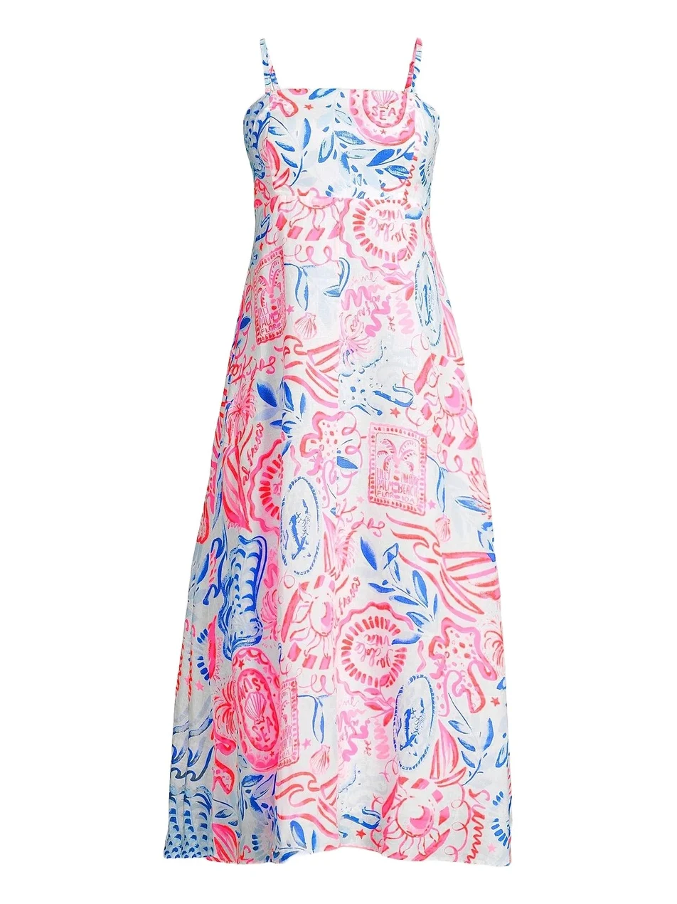 Women's Jorgian Linen Midi-Dress