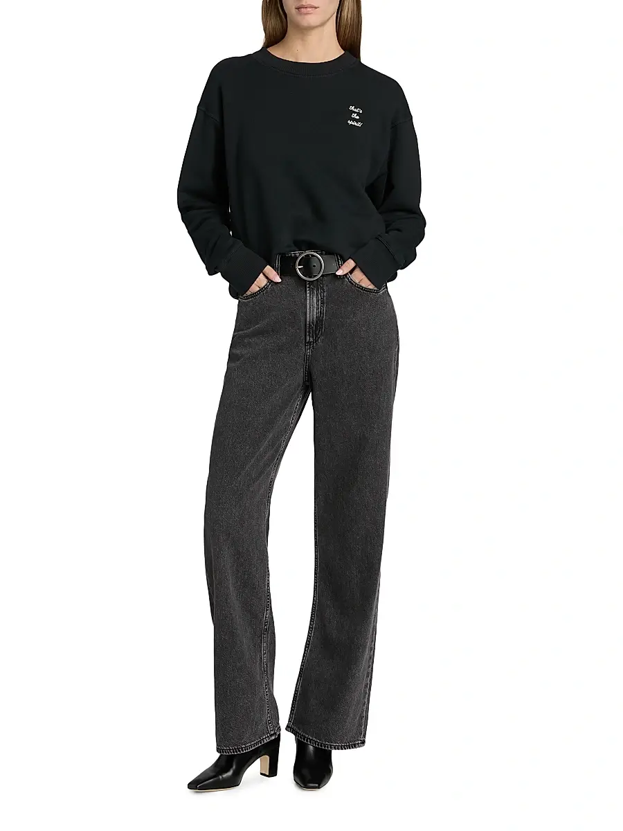 rag & bone Women's Featherweight Logan High-Rise Wide-Leg Jeans | Thumbnail 2 rag & bone Women's Featherweight Logan High-Rise Wide-Leg Jeans | Thumbnail 2