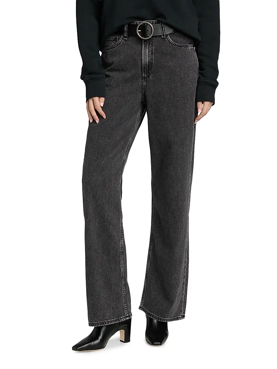 rag & bone Women's Featherweight Logan High-Rise Wide-Leg Jeans | Thumbnail 3 rag & bone Women's Featherweight Logan High-Rise Wide-Leg Jeans | Thumbnail 3