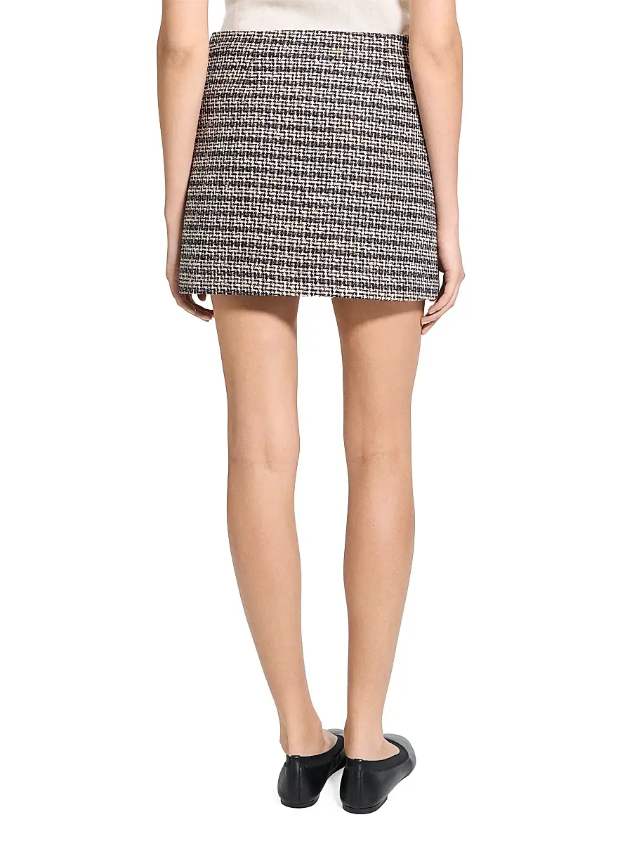 Theory Women's Tweed A-Line Miniskirt | Thumbnail 5 Theory Women's Tweed A-Line Miniskirt | Thumbnail 5