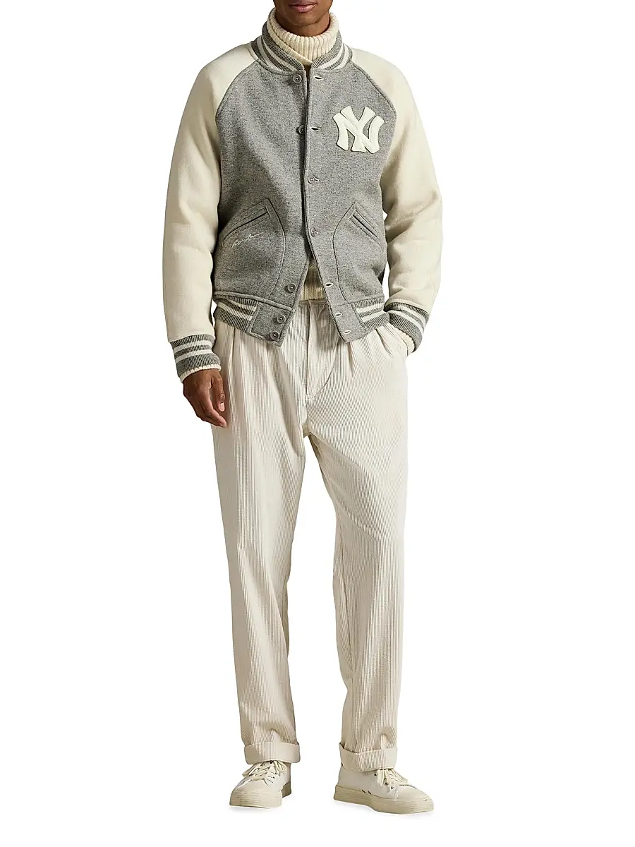 Polo Ralph Lauren Men's New York Yankees Colorblocked Baseball Jacket | Thumbnail 2