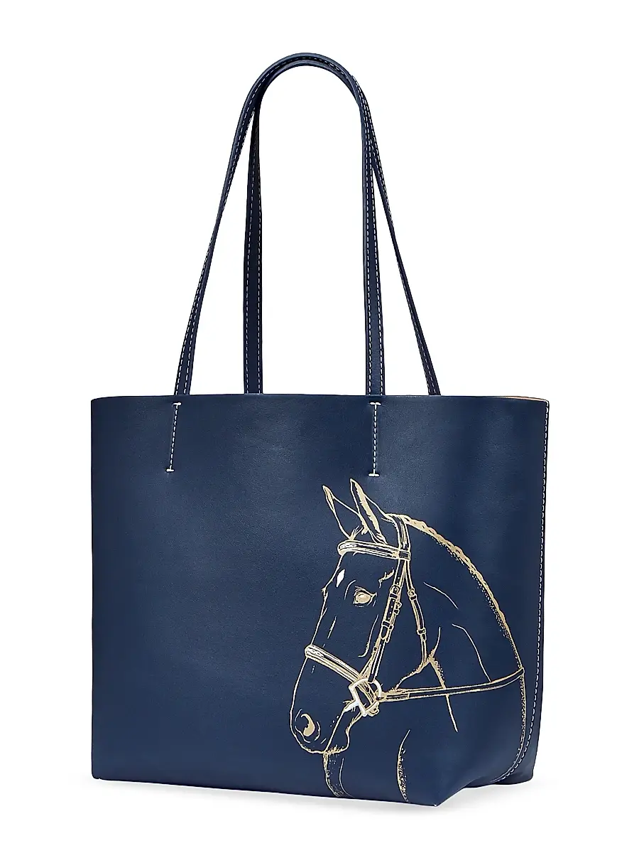 GiGi New York Women's Melissa Bamber x Hunter Horse-Embossed Leather Tote Bag | Thumbnail 4 GiGi New York Women's Melissa Bamber x Hunter Horse-Embossed Leather Tote Bag | Thumbnail 4