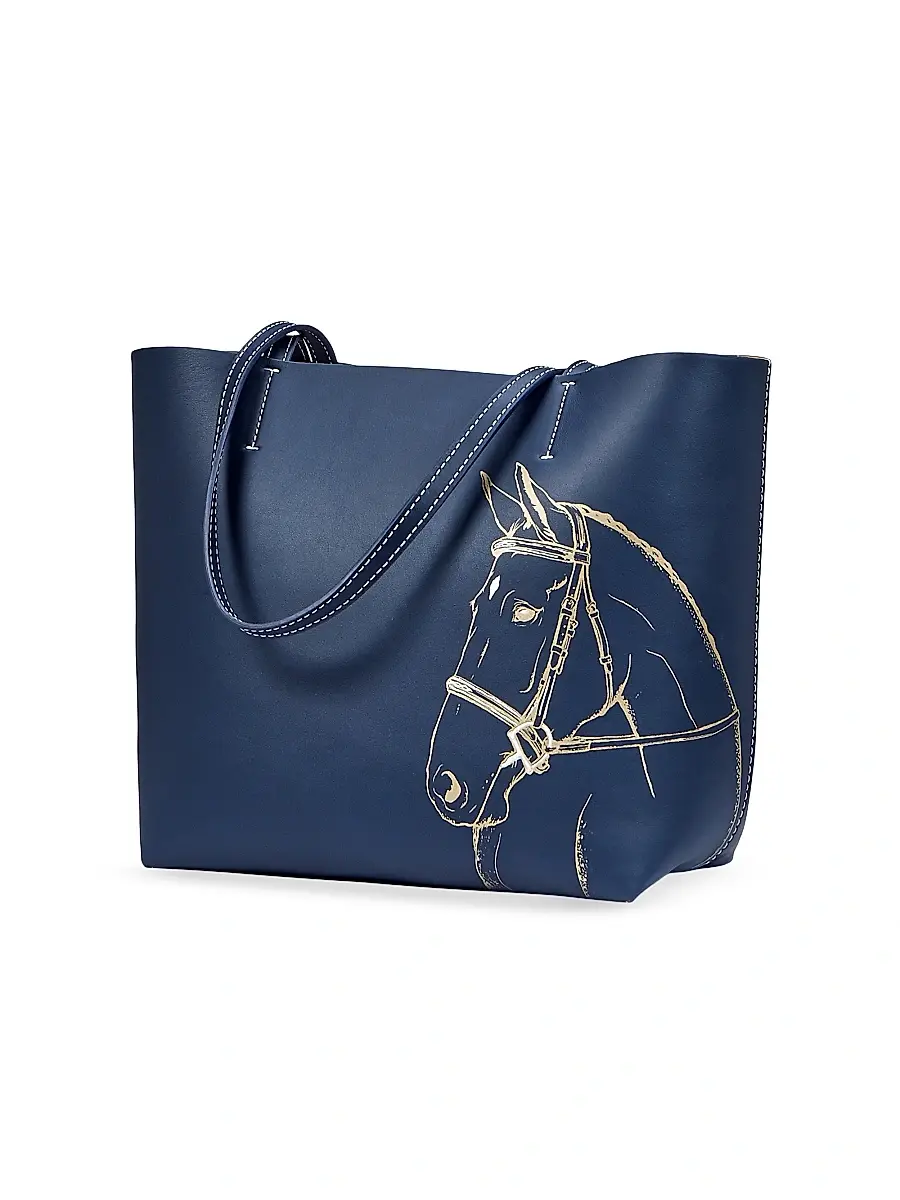 GiGi New York Women's Melissa Bamber x Hunter Horse-Embossed Leather Tote Bag | Thumbnail 5 GiGi New York Women's Melissa Bamber x Hunter Horse-Embossed Leather Tote Bag | Thumbnail 5