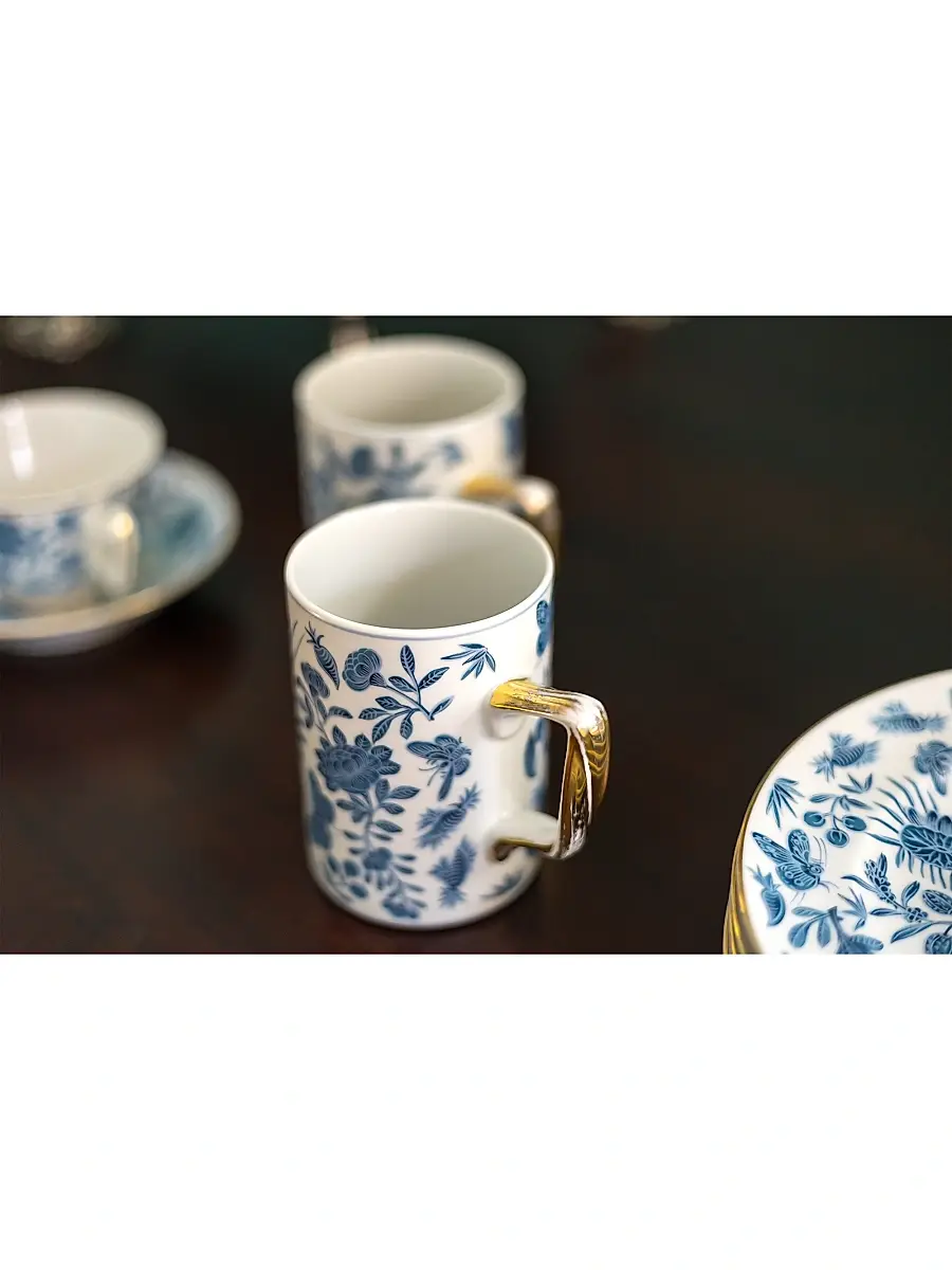 Mottahedeh Sacred Bird & Butterfly Porcelain Mug | Thumbnail 4 Mottahedeh Sacred Bird & Butterfly Porcelain Mug | Thumbnail 4