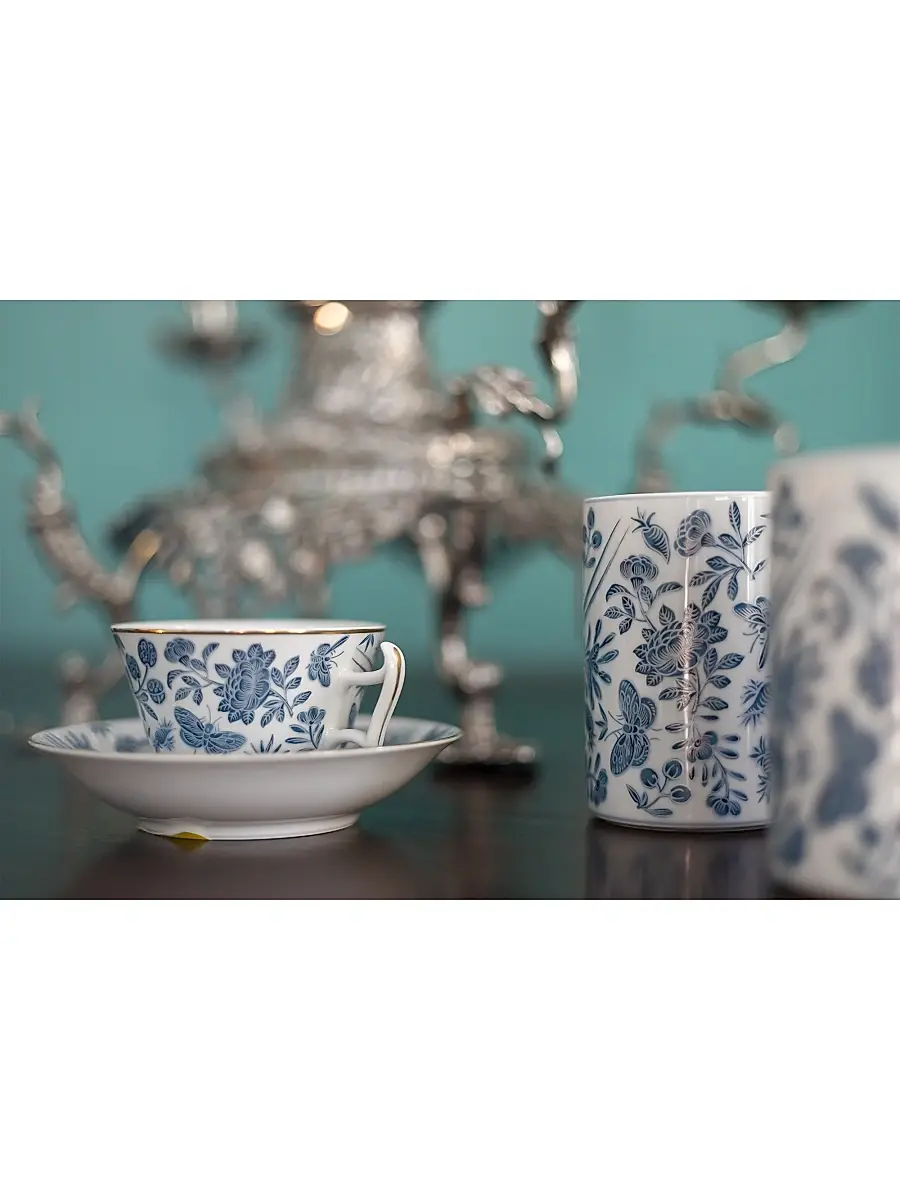 Mottahedeh Sacred Bird & Butterfly Porcelain Mug | Thumbnail 5 Mottahedeh Sacred Bird & Butterfly Porcelain Mug | Thumbnail 5
