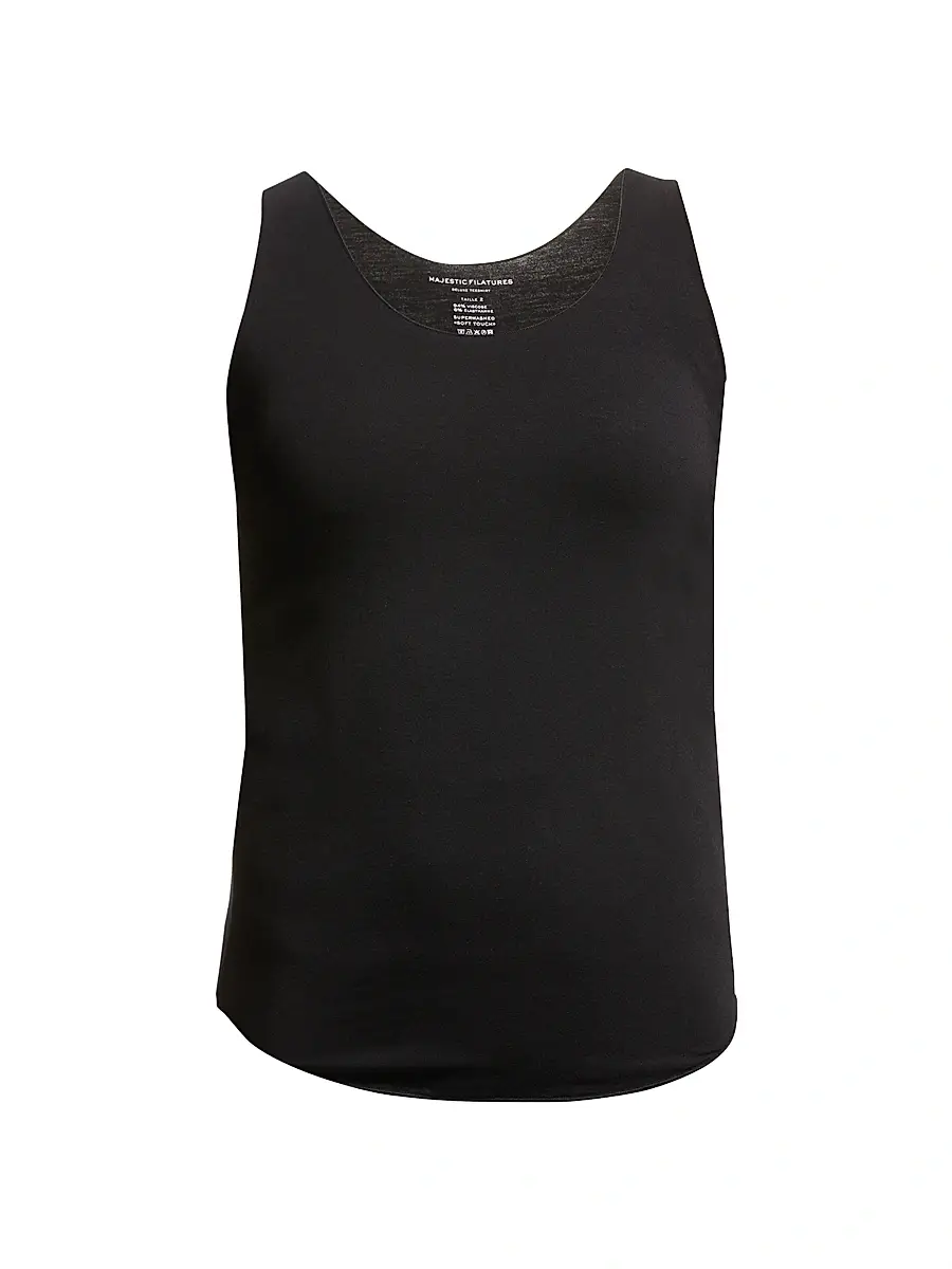 MAJESTIC FILATURES Women's Soft Touch Marrow-Edge Tank - Black - Size XL | Image 1 MAJESTIC FILATURES Women's Soft Touch Marrow-Edge Tank - Black - Size XL | Image 1