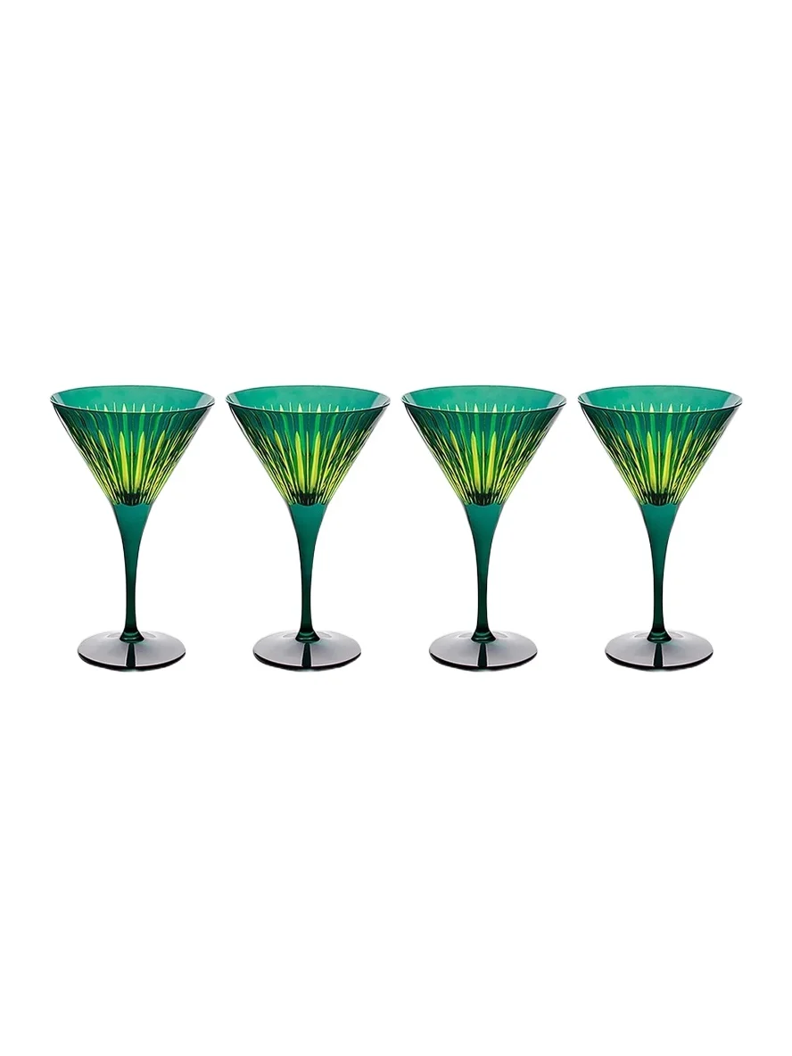 L'Objet Prism 4-Piece Martini Glass Set