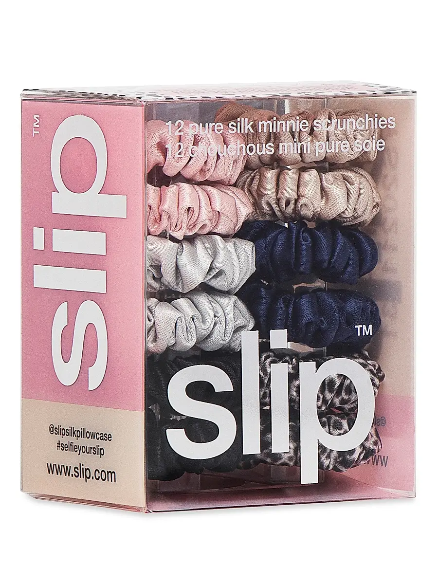slip Women's Slip Pure Silk 12-Piece Mini Scrunchies Set - Classic - Classic | Thumbnail 2 slip Women's Slip Pure Silk 12-Piece Mini Scrunchies Set - Classic - Classic | Thumbnail 2