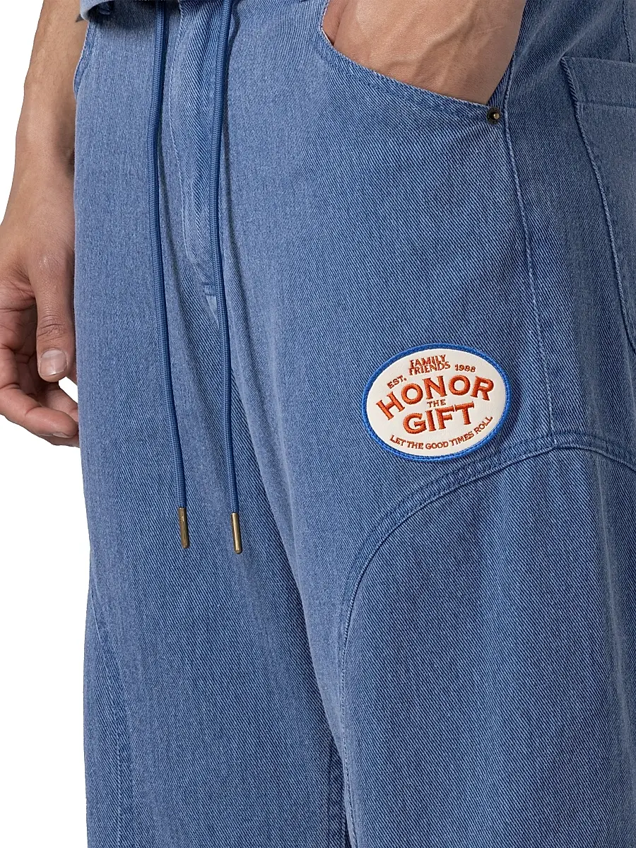 Honor The Gift Men's Inner City Block Party Twill Party Pants - Blue | Thumbnail 7 Honor The Gift Men's Inner City Block Party Twill Party Pants - Blue | Thumbnail 7