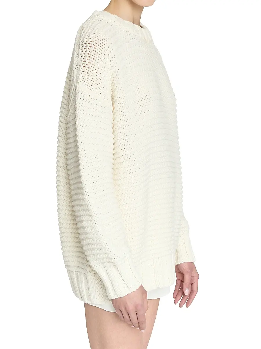 Malo Women's Emma Crewneck Cashmere Sweater | Thumbnail 3 Malo Women's Emma Crewneck Cashmere Sweater | Thumbnail 3