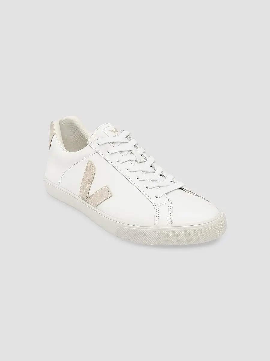 Veja Women's Esplar Leather Low-Top Sneakers - Extra White Sable | Thumbnail 2 Veja Women's Esplar Leather Low-Top Sneakers - Extra White Sable | Thumbnail 2