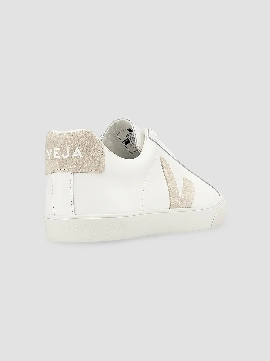 Veja Women's Esplar Leather Low-Top Sneakers - Extra White Sable | Thumbnail 3 Veja Women's Esplar Leather Low-Top Sneakers - Extra White Sable | Thumbnail 3