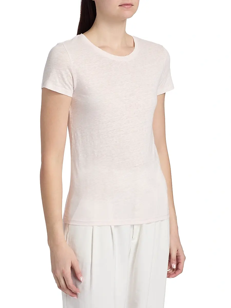 MAJESTIC FILATURES Women's Stretch-Linen T-Shirt | Thumbnail 4 MAJESTIC FILATURES Women's Stretch-Linen T-Shirt | Thumbnail 4