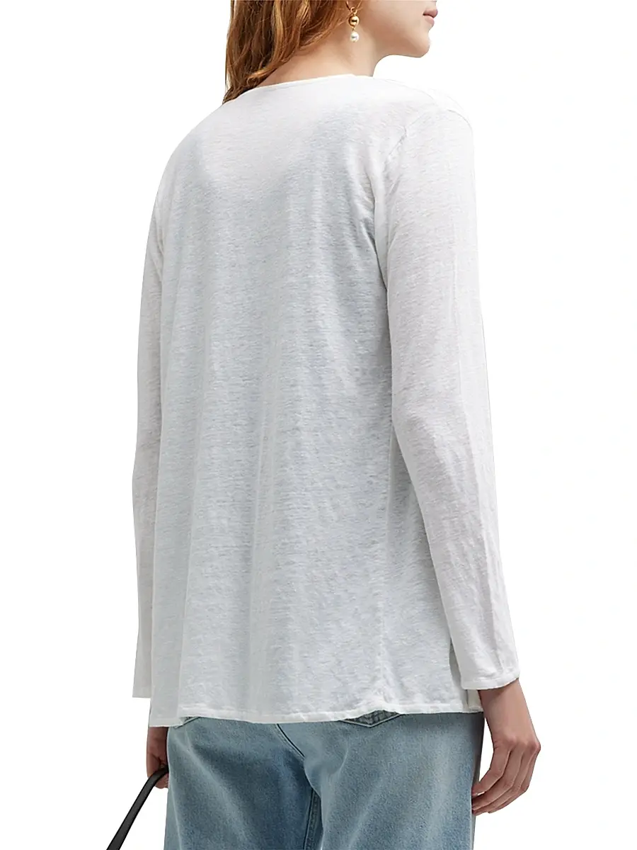 MAJESTIC FILATURES Women's Stretch Linen Open-Front Cardigan | Thumbnail 5